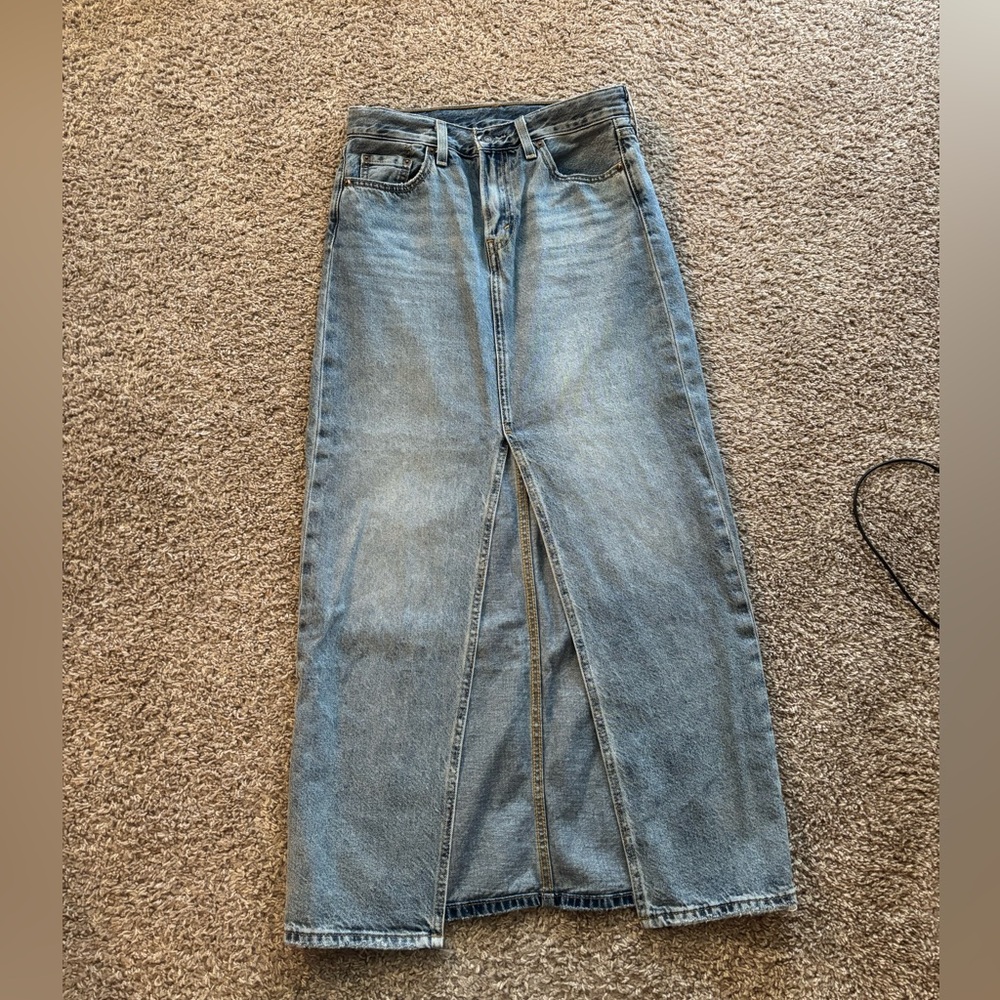 Levi’s Jean Maxi Skirt
